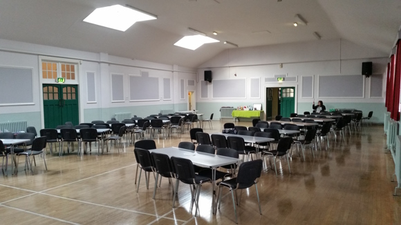 Picture showing inside of Milton Hall